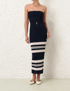 Clearance ZIMMERMANN Acadian Bandeau Midi Dress