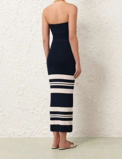 Clearance ZIMMERMANN Acadian Bandeau Midi Dress