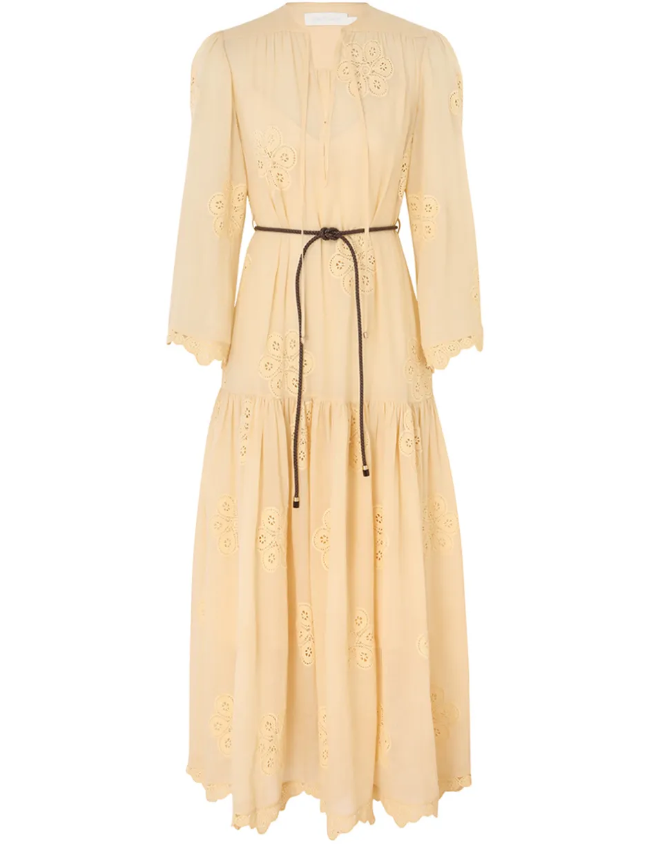 Discount ZIMMERMANN Acadian Embroidered Maxi Dress