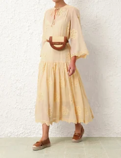 Discount ZIMMERMANN Acadian Embroidered Maxi Dress