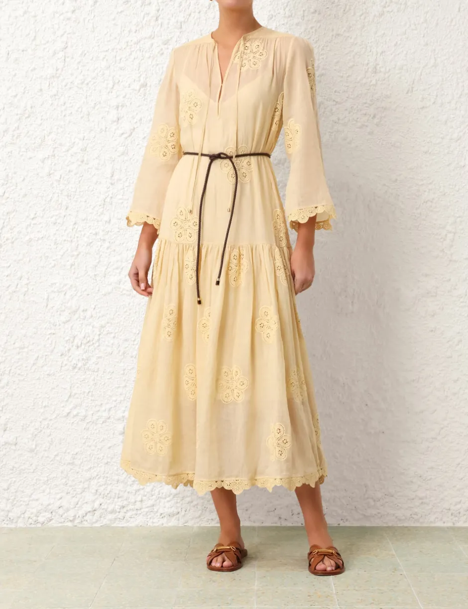 Discount ZIMMERMANN Acadian Embroidered Maxi Dress