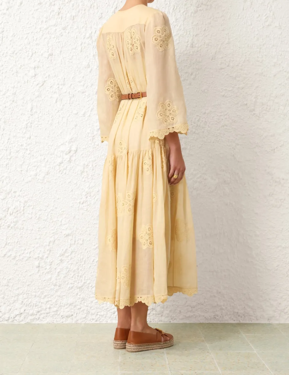 Hot ZIMMERMANN Acadian Embroidered Maxi Dress