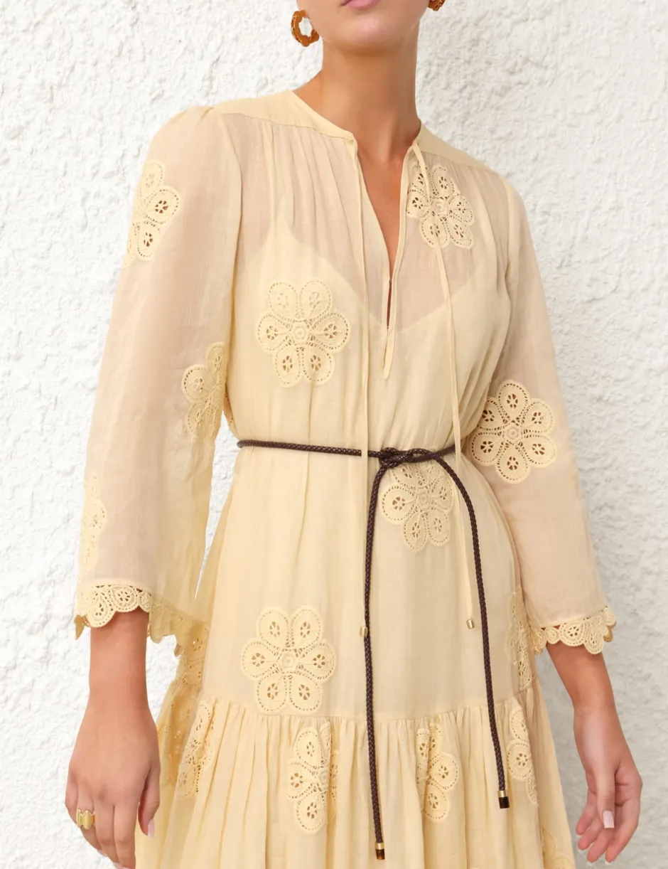 Hot ZIMMERMANN Acadian Embroidered Maxi Dress