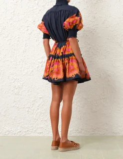 Best ZIMMERMANN Acadian Lantern Mini Dress