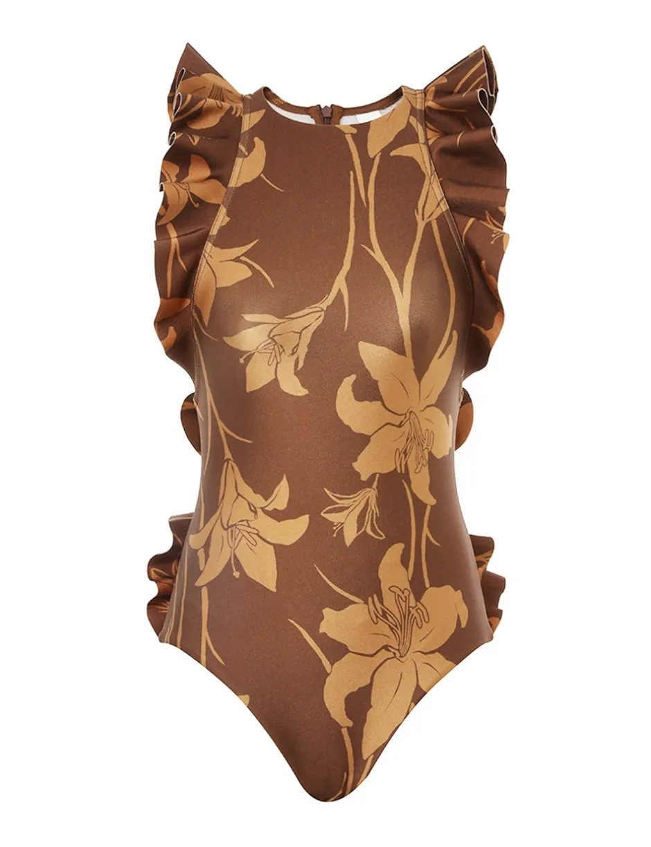 New ZIMMERMANN Acadian Racer Back Frill 1Pc