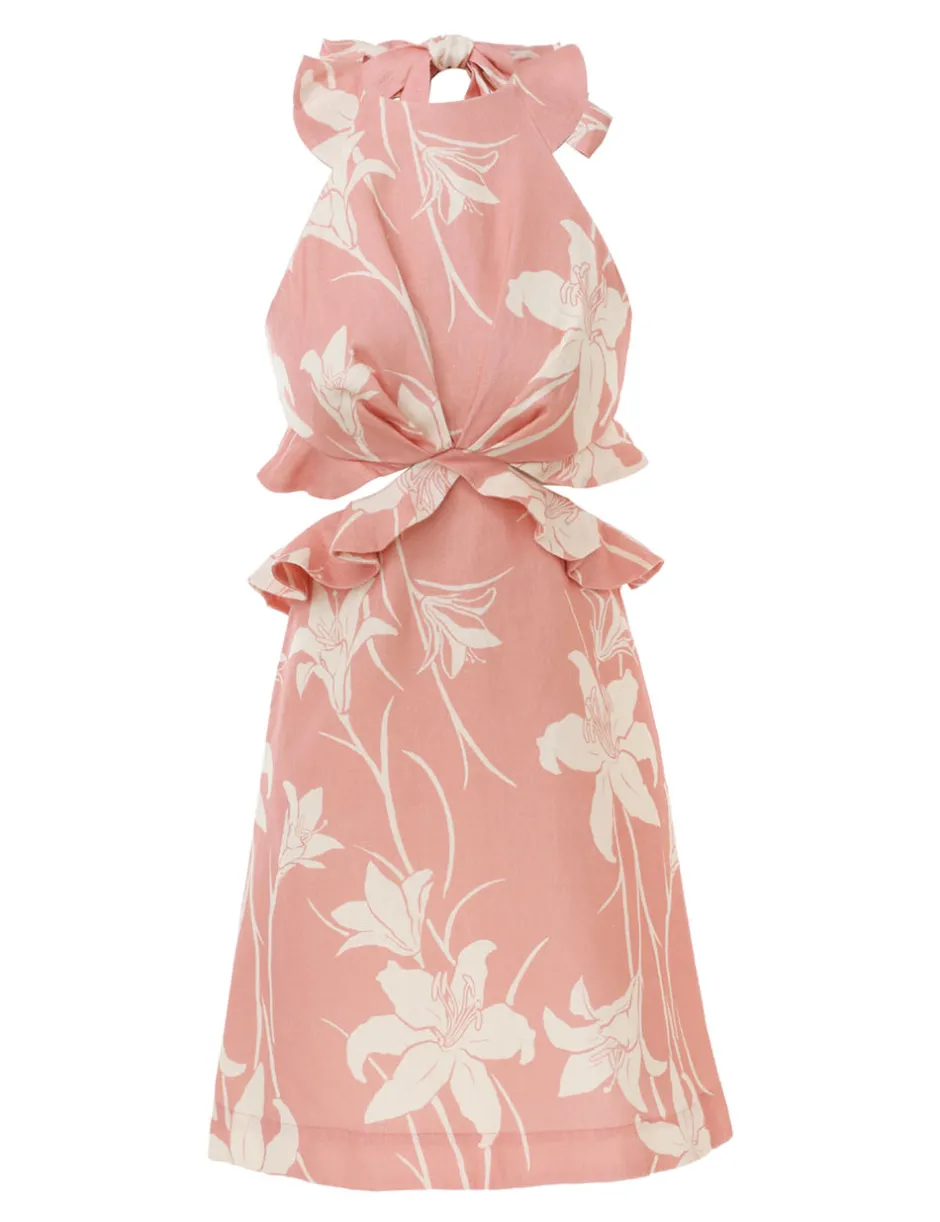 Online ZIMMERMANN Acadian Tie Back Mini Dress
