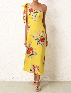 Clearance ZIMMERMANN Alight Asymmetric Midi Dress