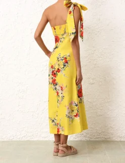 Clearance ZIMMERMANN Alight Asymmetric Midi Dress