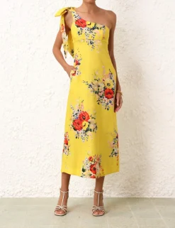 Clearance ZIMMERMANN Alight Asymmetric Midi Dress
