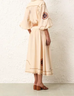 Outlet ZIMMERMANN Alight Draw Waist Shirt