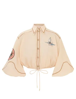 ZIMMERMANN Alight Draw Waist Shirt