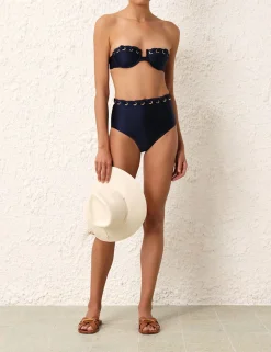 New ZIMMERMANN Alight Eyelet Balconette Bra