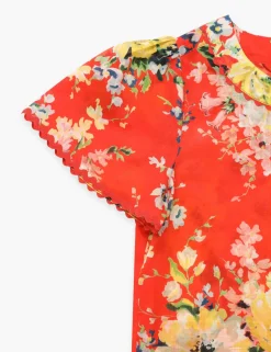 New ZIMMERMANN Alight Flutter Sleeve Top