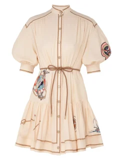 Online ZIMMERMANN Alight Lantern Mini Dress
