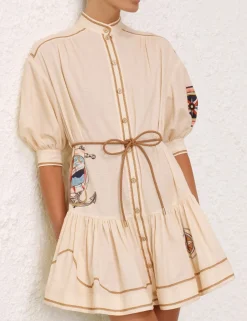 Online ZIMMERMANN Alight Lantern Mini Dress