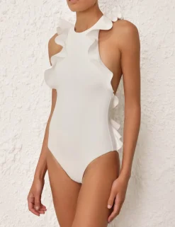 New ZIMMERMANN Alight Racer Back Frill 1Pc