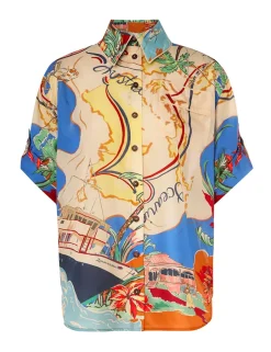 ZIMMERMANN Alight Short Sleeve Shirt