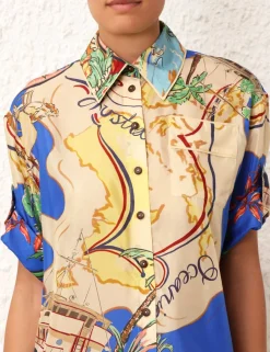 ZIMMERMANN Alight Short Sleeve Shirt