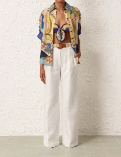 ZIMMERMANN Alight Short Sleeve Shirt