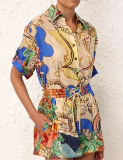 Outlet ZIMMERMANN Alight Short Sleeve Shirt