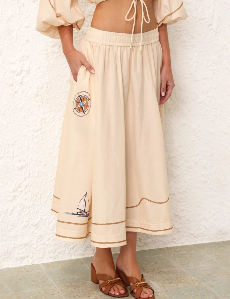 Hot ZIMMERMANN Alight Swing Skirt