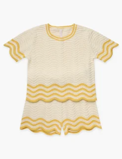 Outlet ZIMMERMANN Alight Textured Knit Tee