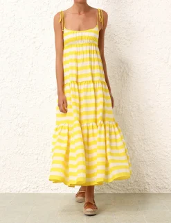 ZIMMERMANN Alight Tie Shoulder Dress