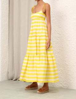 ZIMMERMANN Alight Tie Shoulder Dress