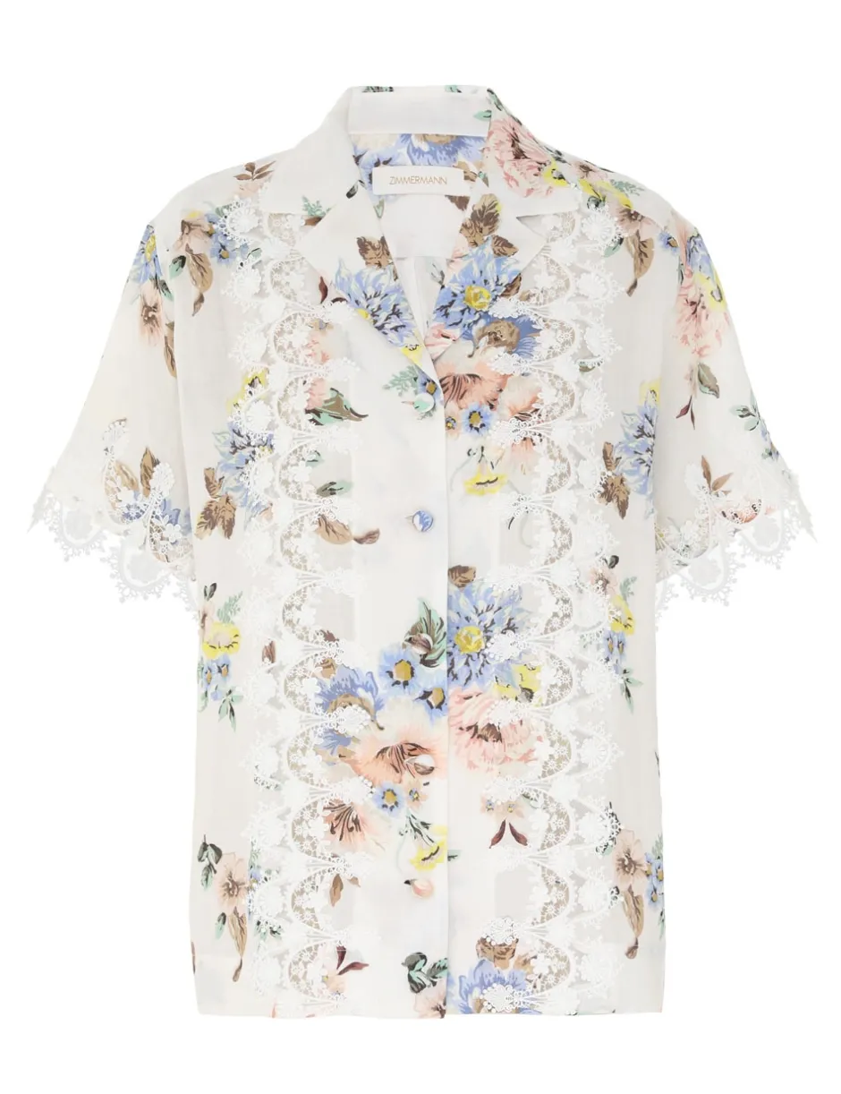Best ZIMMERMANN Applique Oversized Shirt
