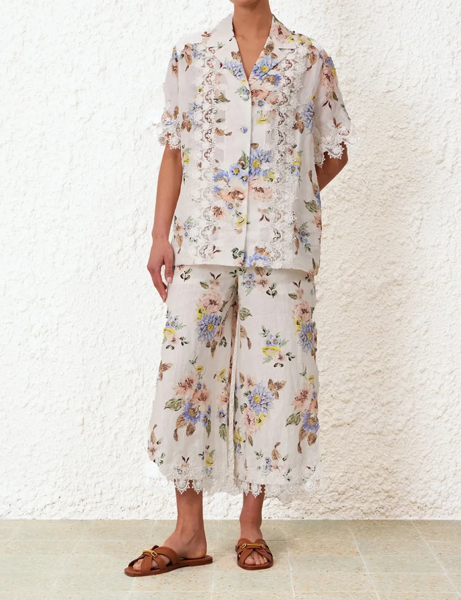 Best ZIMMERMANN Applique Oversized Shirt