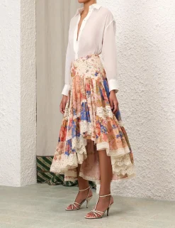 Clearance ZIMMERMANN August Asymmetric Skirt