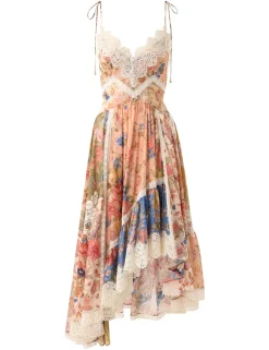 Best ZIMMERMANN August Asymmetric Slip Dress