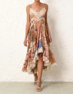 Best ZIMMERMANN August Asymmetric Slip Dress