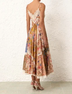 Best ZIMMERMANN August Asymmetric Slip Dress