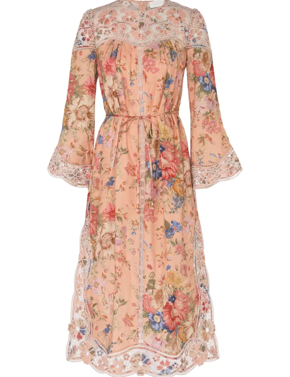 Sale ZIMMERMANN August Broderie Midi Dress