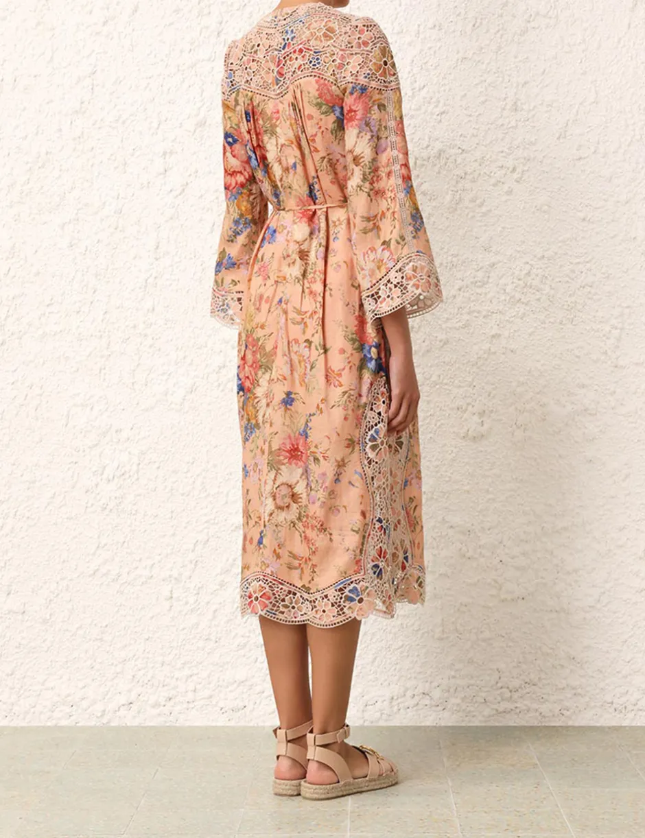 Sale ZIMMERMANN August Broderie Midi Dress