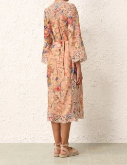 Outlet ZIMMERMANN August Broderie Midi Dress