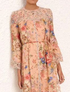 Outlet ZIMMERMANN August Broderie Midi Dress