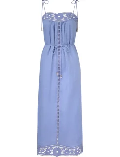 Outlet ZIMMERMANN August Broderie Slip Dress