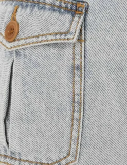 ZIMMERMANN August Denim Mini Short