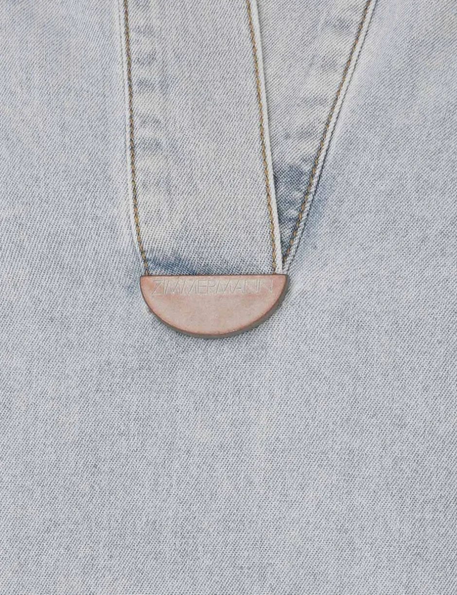 ZIMMERMANN August Denim Tunic Dress