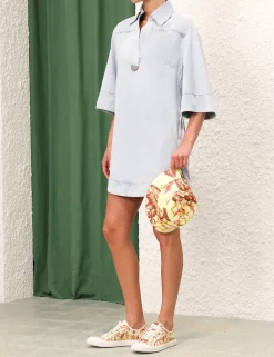 ZIMMERMANN August Denim Tunic Dress