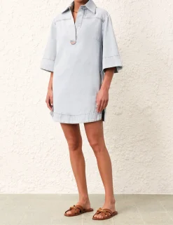 Best ZIMMERMANN August Denim Tunic Dress