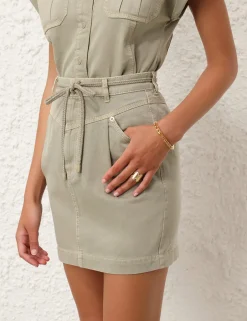 Best ZIMMERMANN August Denim Utility Skirt