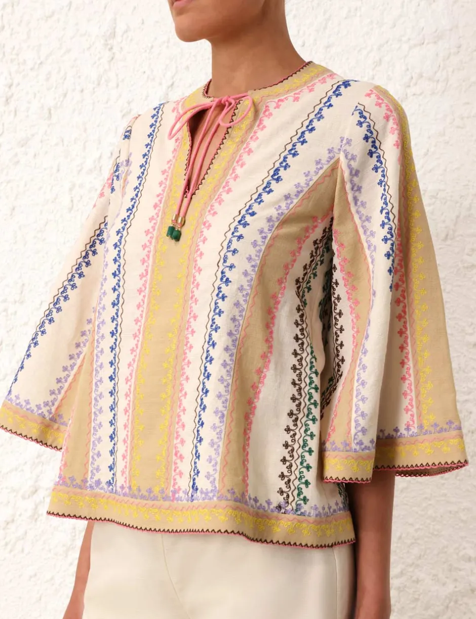 Best ZIMMERMANN August Embroidered Top