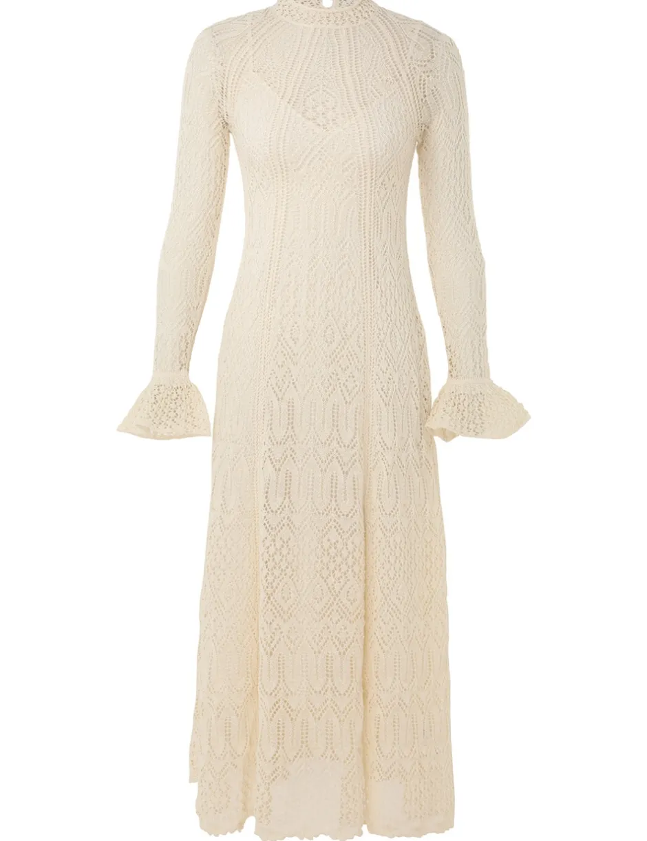 Sale ZIMMERMANN August Lace Knit Dress