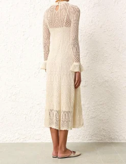Sale ZIMMERMANN August Lace Knit Dress