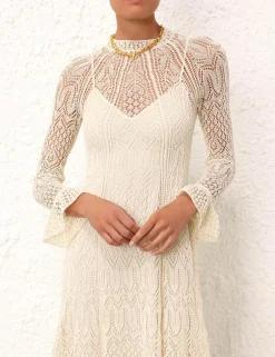 Clearance ZIMMERMANN August Lace Knit Dress