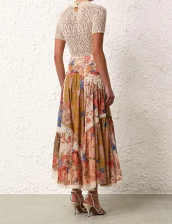 Online ZIMMERMANN August Lace Knit Tee