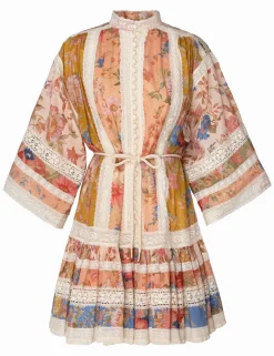 Best ZIMMERMANN August Lace Trimmed Mini Dress
